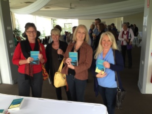 Readers each with a signed copy of Collision ~ from left Janet, Toni, Janice and Kerry